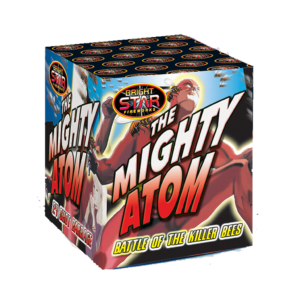 Cake 1 from the Might Atom cake firework pack by Bright Star fireworks