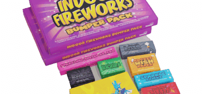 Indoor Fireworks pack contents - new version