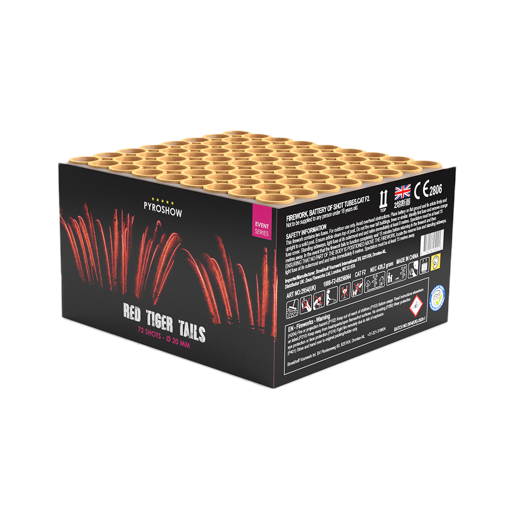 Stunning 72 Shot Red Dreamtails Lovefireworks Co Uk