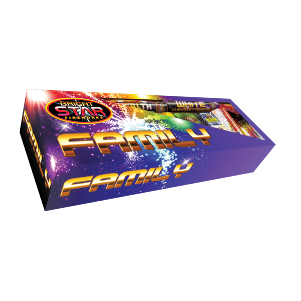 Family selection box of fireworks by Bright Star