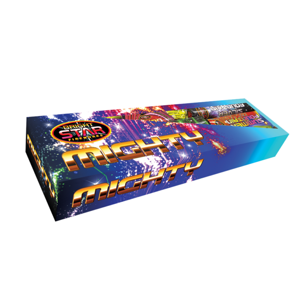 Mighty selection box of fireworks by Bright Star