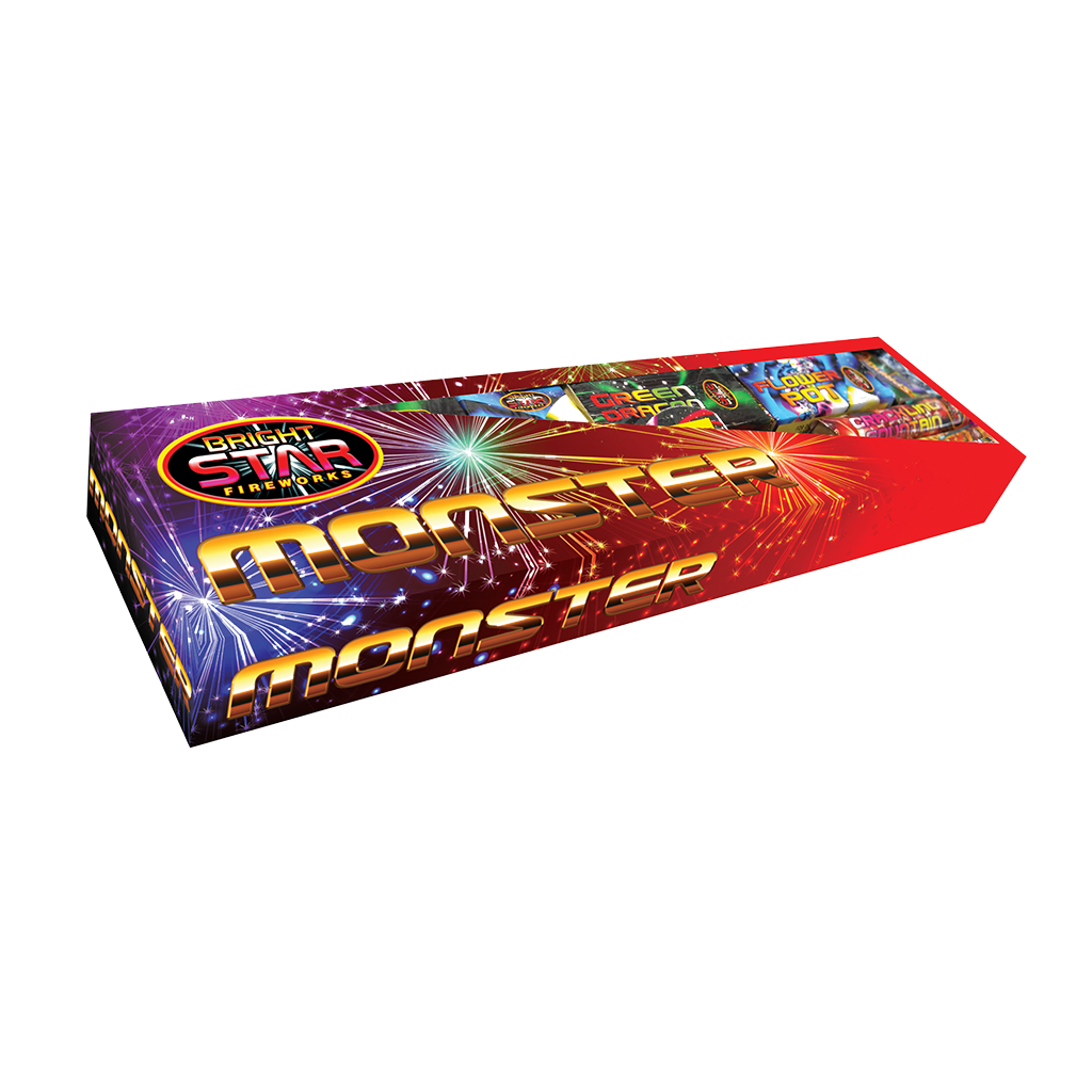 Fantastic Monster Selection Box 13 fireworks - lovefireworks.co.uk