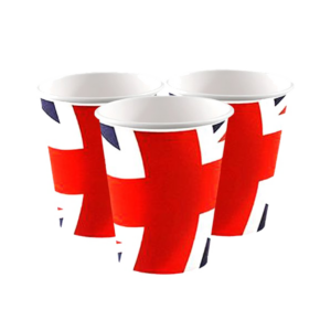 Union Jack paper cups