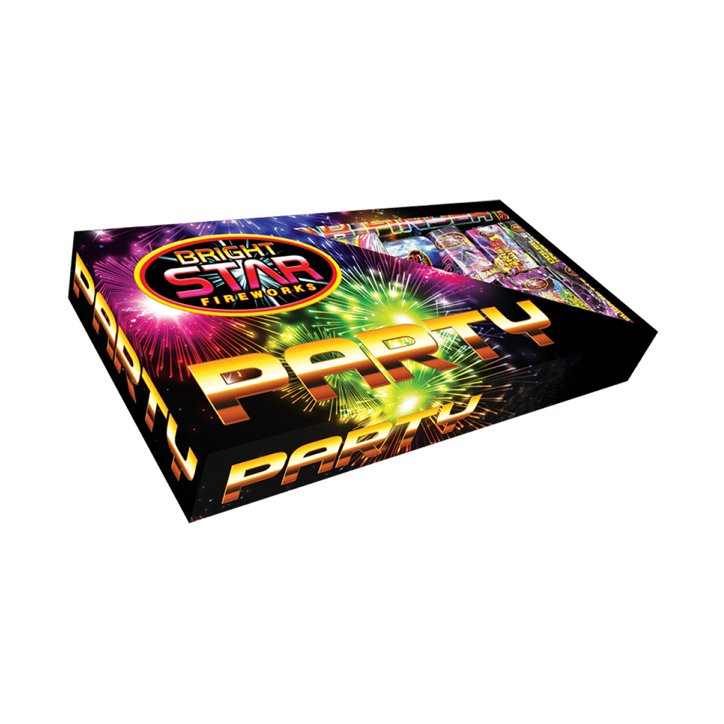 27 fun filled fireworks Party Selection Box - lovefireworks.co.uk