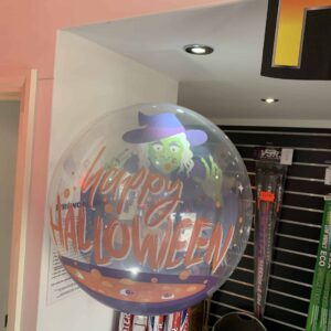 Witches Brew bubble balloon inflated