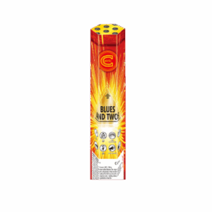 Blues and Twos roman candle by Celtic Fireworks
