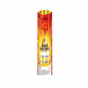 Blues and Twos roman candle by Celtic Fireworks