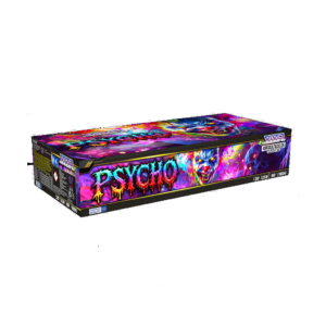 Psycho cake fireworks by Vivid Pyrotechnics