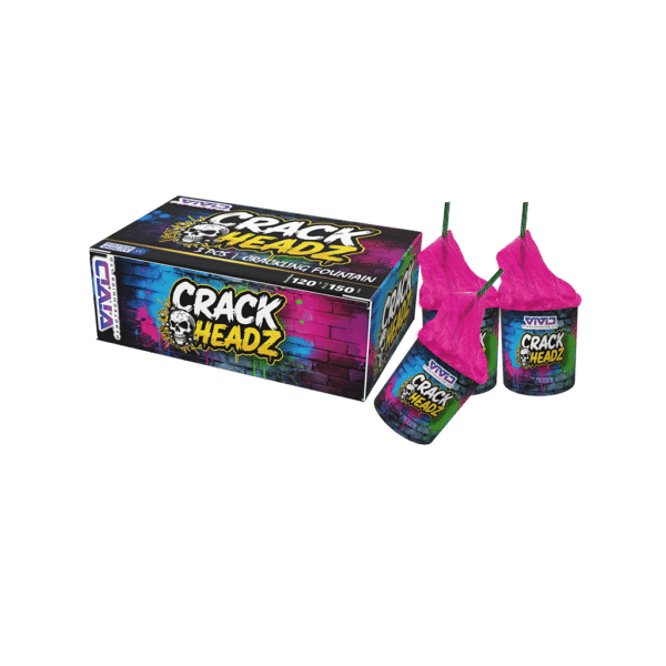 Crack Headz fountain fireworks by Vivid Pyrotechnics